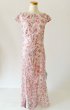 画像3: セール！Tadashi Shoji タダシショージ    FLOYD EMBROIDERED TULLE GOWN　ピンク系  10111 (3)