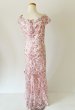 画像5: セール！Tadashi Shoji タダシショージ    FLOYD EMBROIDERED TULLE GOWN　ピンク系  10111 (5)