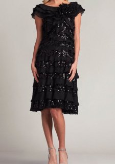 再販売！Tadashi Shoji タダシショージ ローズレース＆シフォン