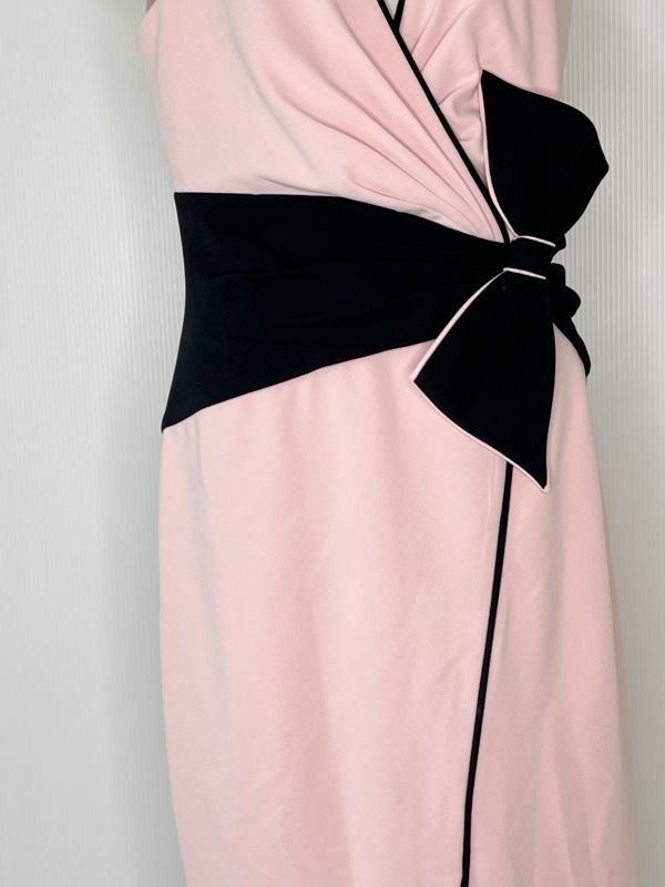 画像11: 1点のみ即発！【アンミカさん着用】Tadashi Shoji   タダシショージ　ウエストリボンカクテルドレス　ピンク系  10181 (11)