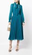 画像1: セール！Self Portrait　セルフポートレート　 Teal Chiffon Midi Dress  11171 (1)