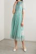 画像1: セール！Self Portrait　セルフポートレート　 Crystal-embellished chiffon and lace dress  ブルー、グリーン系  05023 (1)