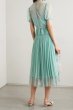 画像2: セール！Self Portrait　セルフポートレート　 Crystal-embellished chiffon and lace dress  ブルー、グリーン系  05023 (2)
