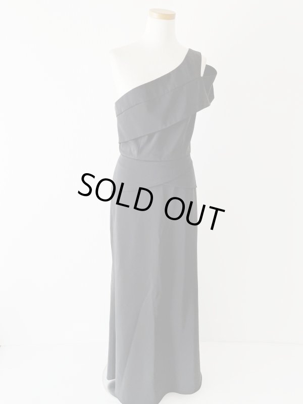 画像5: 1点のみ即発！【王林さん、みちょぱさんに衣装協力】BCBGMaxAzria　　Annely one shoulder gown ブラック  11131 (5)