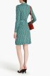 画像2: Diane von Furstenberg 　ダイアンフォンファステンバーグ    Jeanne printed wrap dress ターコイズ  42403 (2)