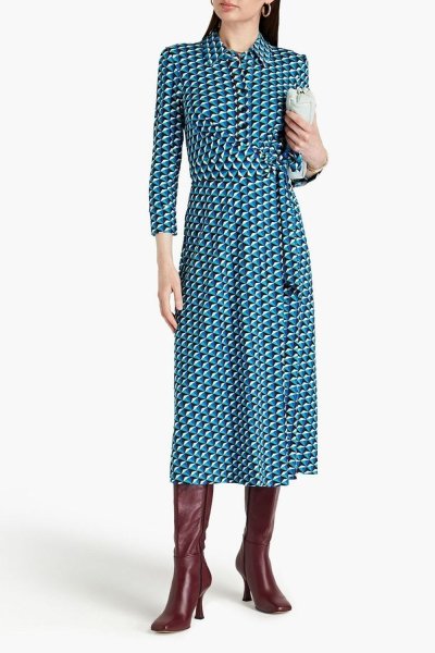 画像1: Diane von Furstenberg 　ダイアンフォンファステンバーグ　Sana ラップドレス (1)