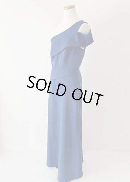 画像7: 1点のみ即発!【ドラマ使用】BCBGMaxAzria  Annely one shoulder gown ネイビー  11132 (7)