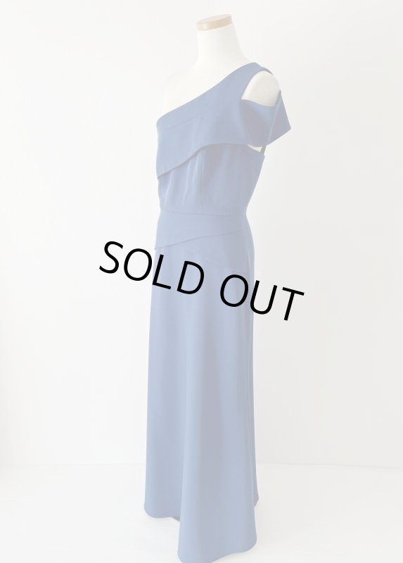 画像7: 1点のみ即発！【ドラマ使用】BCBGMaxAzria　　Annely one shoulder gown ネイビー  11132 (7)