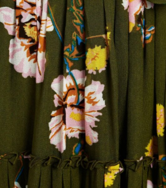 画像3: Diane von Furstenberg  ダイアンフォンファステンバーグ 花柄プリーツミディドレス (3)