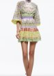 画像1: セール！【ニッキーヒルトン愛用】Alice + Olivia アリスアンドオリビア　  LAVINIA BLOUSON SLEEVE MINI DRESS  05034 (1)