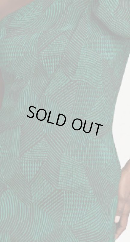 画像3: 【みちょぱさん、宇賀なつみさん着用】Tadashi Shoji  タダシショージ　Puff-One Shoulder Dress　グリーン系   (3)