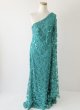 画像4: 再販売！限定セール【アンミカさん愛用】Tadashi Shoji  タダシショージ　Delia Gown グリーン系  12081 (4)