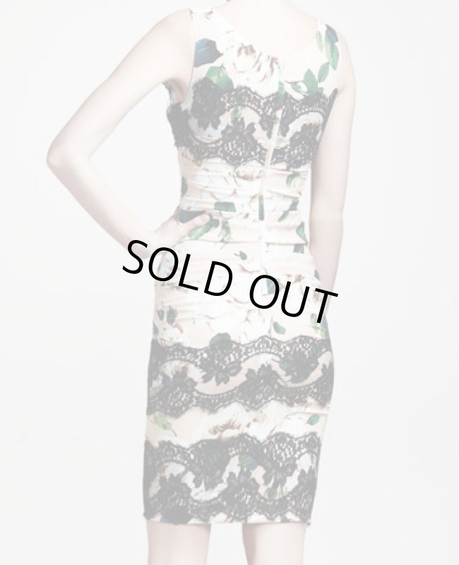 画像2: セール！【ソン・テヨン愛用】Dolce & Gabbana ドルチェ&ガッバーナ   Lace-Applique Ruched Dress (2)