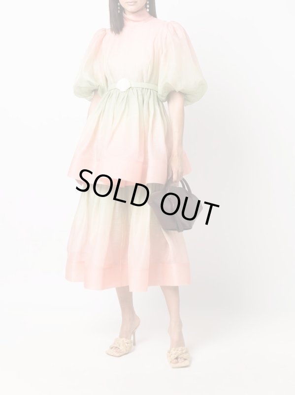 画像1: セール！Zimmermann ジマーマン Watermelon Ombre Tiered Dress (1)