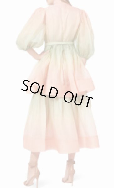 画像2: セール!Zimmermann ジマーマン Watermelon Ombre Tiered Dress (2)