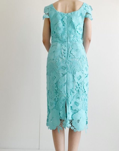 画像3: セール!Black Halo ブラックヘイロー  Jackie O Dress    Botanic Aqua  12231 (3)