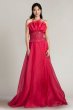 画像2: 【柏木由紀さん着用】Tadashi Shoji タダシショージ  　Kerwin Organza Strapless Gown  ピンク系  12251 (2)