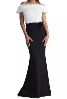 サイズ追加！Tadashi Shoji タダシショージ ストール付き PIP