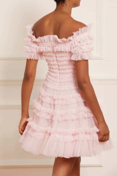 画像3: 【NiziU、リオさん着用】 Needle & Thread ニードル&スレッド Lisette オフショルダーミニドレス (3)