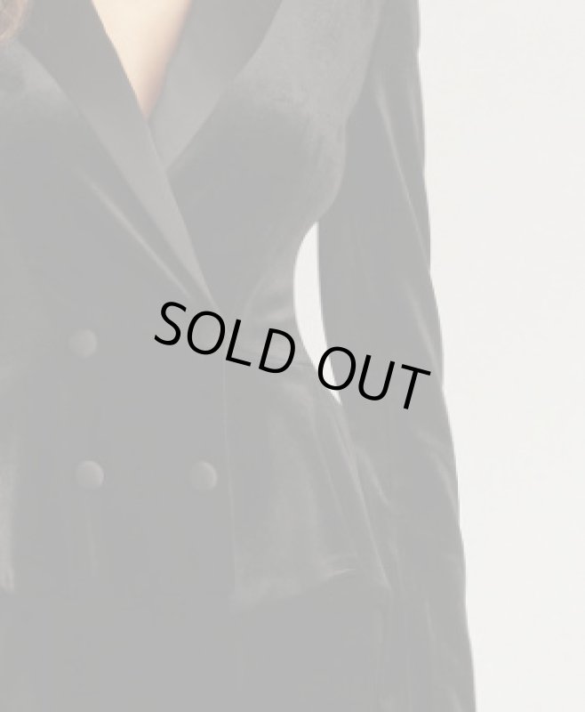 画像5: セール、即発！【山本舞香さん、大友花恋さん、愛希れいかさん着用】Tadashi Shoji  タダシショージ 　GILLES VELVET PEPLUM TUXEDO GOWN　ブラック  31102 (5)