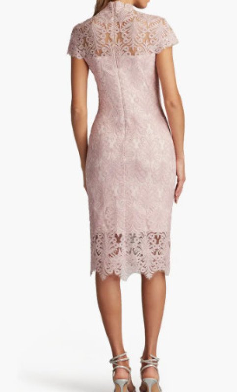 画像2: セール【井上清華さん着用】Tadashi Shoji タダシショージ MARGO  DRESS  ピンク系  22902 (2)