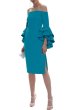 画像1: 1点のみ即発！【ドラマ使用】Milly ミリー　Selena Dress　TEAL  30801 (1)