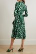 画像3: Diane von Furstenberg 　ダイアンフォンファステンバーグ　Phoenix リバーシブルラップドレス　ブラック、グリーン系 (3)