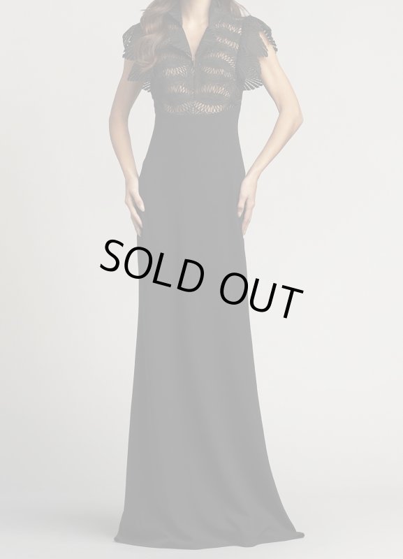 画像1: セール！ Tadashi Shoji  タダシショージ　LITA  GOWN ブラック (1)