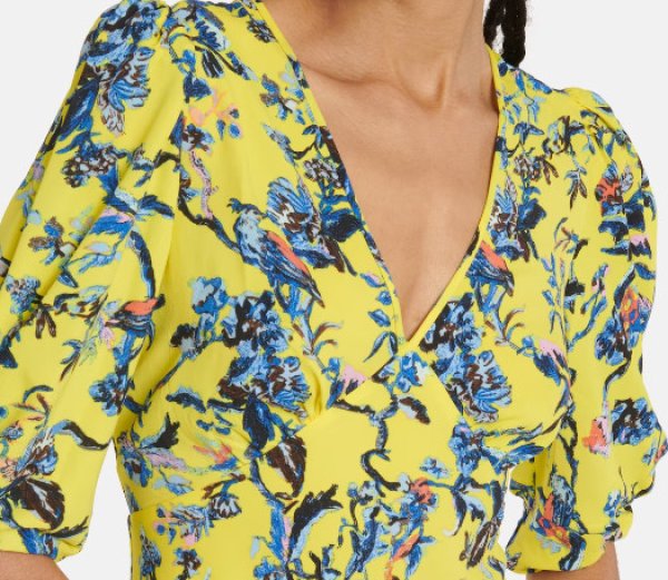 画像3: Diane von Furstenberg  ダイアンフォンファステンバーグ Tati 花柄ミディドレス (3)