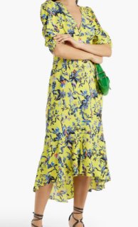 DIANE von FURSTENBERG◆豊かな花柄ミディドレス Diane von Furstenberg ダイアンフォンファステンバーグ Tati 花
