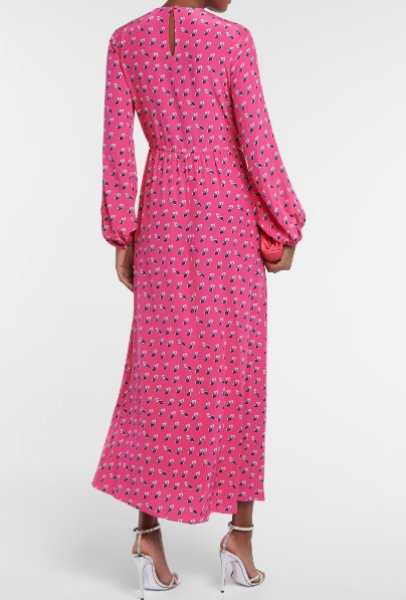 画像2: Diane von Furstenberg  ダイアンフォンファステンバーグ Sydney マキシドレス ピンク (2)