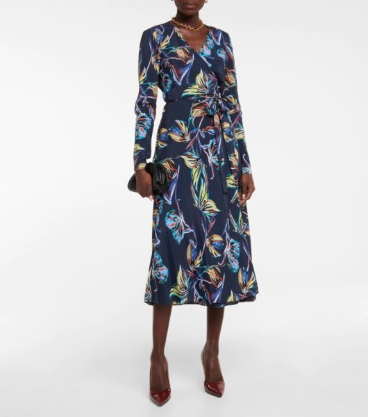 画像2: Diane von Furstenberg  ダイアンフォンファステンバーグ Tilly ミディラップドレス  42402 (2)