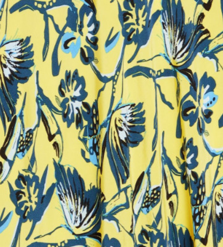 画像3: Diane von Furstenberg 　ダイアンフォンファステンバーグ　Tati 花柄ミディドレス  Butterfly Floral Sig Yel  05252 (3)