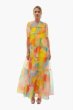 画像1: STAUD スタウド　Hyacinth tiered maxi dress　Citrus Kaleidescope  40401 (1)