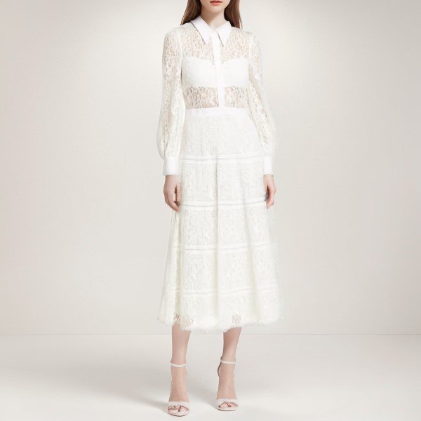 画像3: 【パリスヒルトン愛用】Alice + Olivia アリスアンドオリビア  Anaya レースドレス  32701 (3)