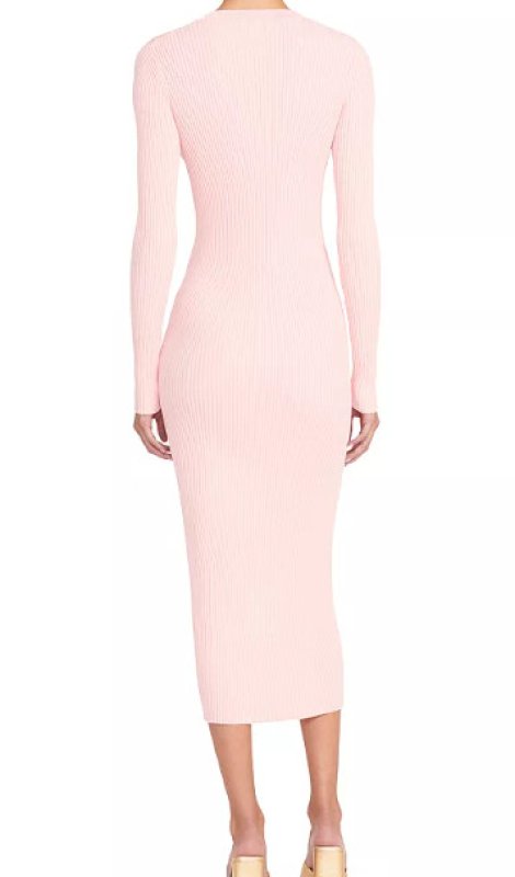 画像2: STAUD スタウド　Shoko Sweater Midi Dress   チェリーブロッサム  04022 (2)