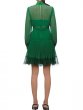 画像2: 【Amanda Kloots着用】Self Portrait　セルフポートレート Green Chiffon Mini Dress (2)