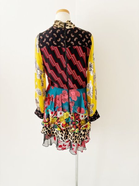 画像8: 【ブラックピンク、大石絵里さん着用、ドラマ使用】Alice + Olivia アリスアンドオリビア Dasha Ruffle Tiered Dress  40801 (8)