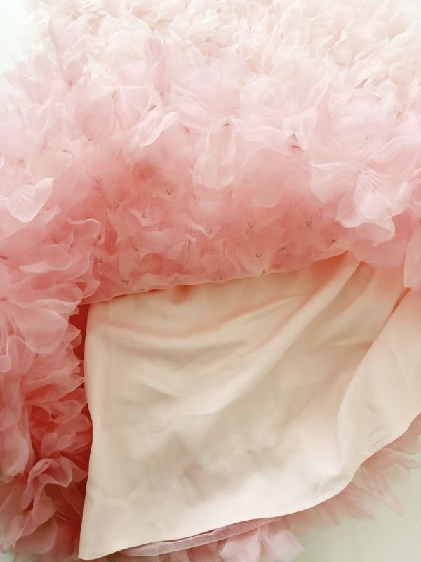 画像7: 再販売！【生見愛瑠さんに衣装提供、NiziU アヤカさん着用】 Marchesa Notte マルケッサノッテ　グラデーションチュールドレス　ピンク  12501 (7)
