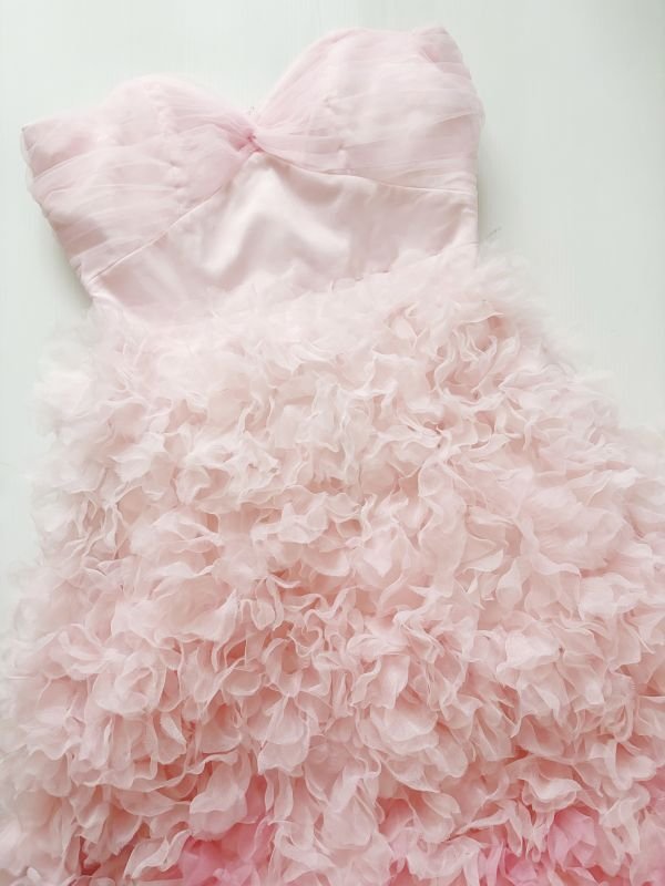 画像9: 再販売！【生見愛瑠さんに衣装提供、NiziU アヤカさん着用】 Marchesa Notte マルケッサノッテ　グラデーションチュールドレス　ピンク  12501 (9)