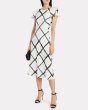 画像1: JASON WU COLLECTION  ジェイソンウー　Windowpane Silk Dress  (1)