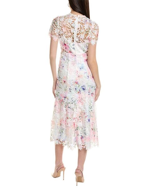 画像2: セール!ML Monique Lhuillier モニークルイリエ   Jasmine レースミディドレス   (2)