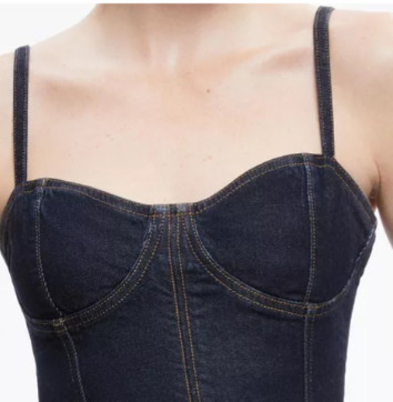 画像2: セール！Alice + Olivia アリスアンドオリビア　 Natacha デニムマキシドレス (2)