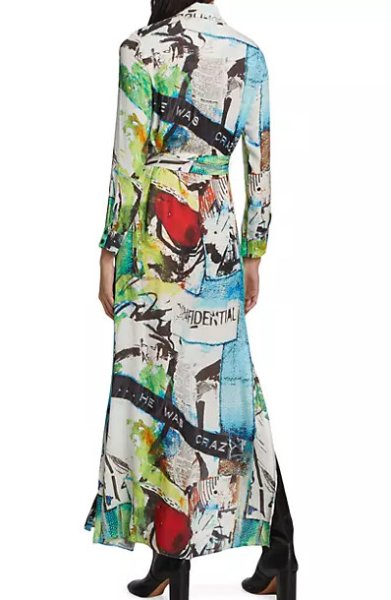 画像3: セール!Alice + Olivia アリスアンドオリビア  X Basquiat Chassidy Maxi Shirtdress  05121 (3)