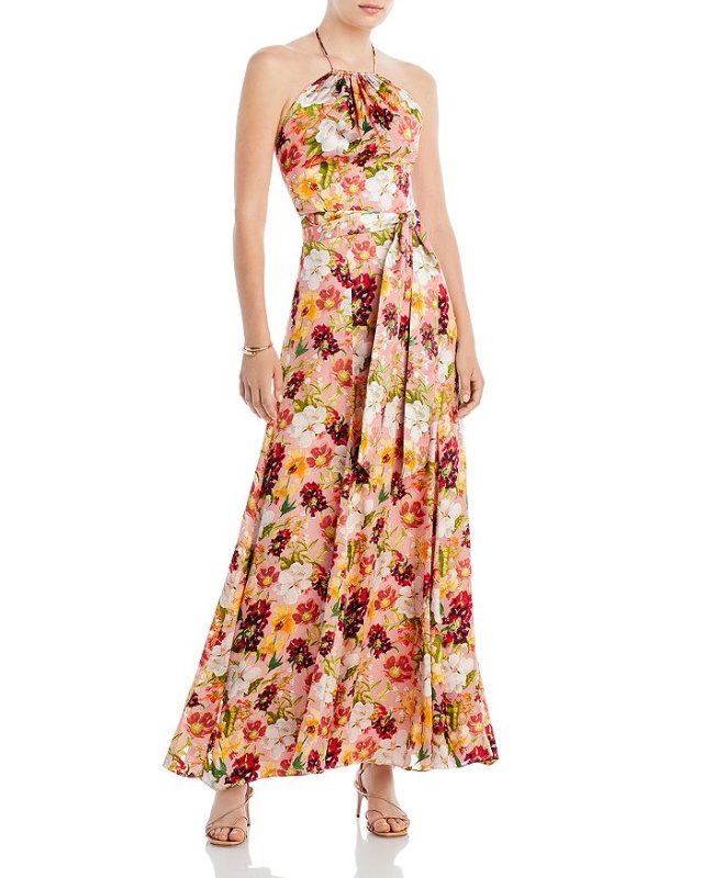 画像1: Alice + Olivia アリスアンドオリビア　 Dito floral-print  maxi dress  05015 (1)