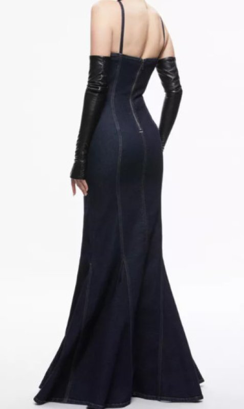 画像3: セール！Alice + Olivia アリスアンドオリビア　 Natacha デニムマキシドレス (3)