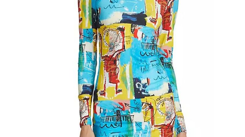 画像3: 【 ニッキーヒルトン愛用】Alice + Olivia アリスアンドオリビア　 X BASQUIAT DELORA MAXI DRESS  12116 (3)