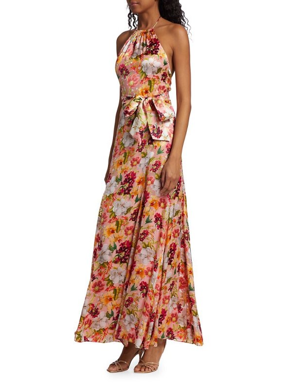 画像2: Alice + Olivia アリスアンドオリビア　 Dito floral-print  maxi dress  05015 (2)
