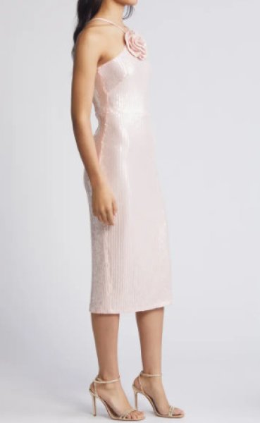 画像3: Eliza J  イライザジェイ  Flower Sequin Sleeveless Dress  12147 (3)