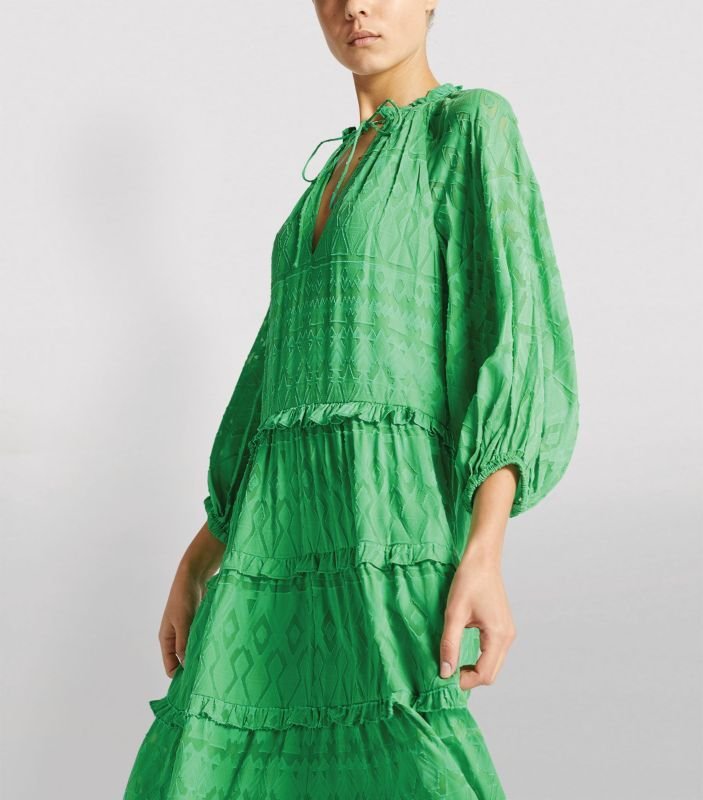 画像4: Alice + Olivia アリスアンドオリビア　 Layla Tiered Midi Dress (4)